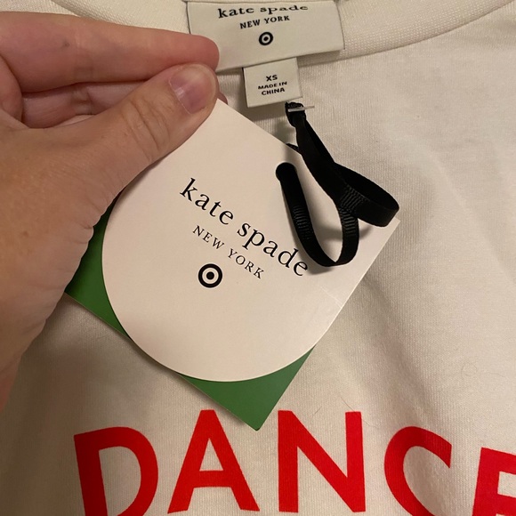NWT kate spade x Target T-shirt Dance Till Dawn' Size XS - Picture 2 of 4